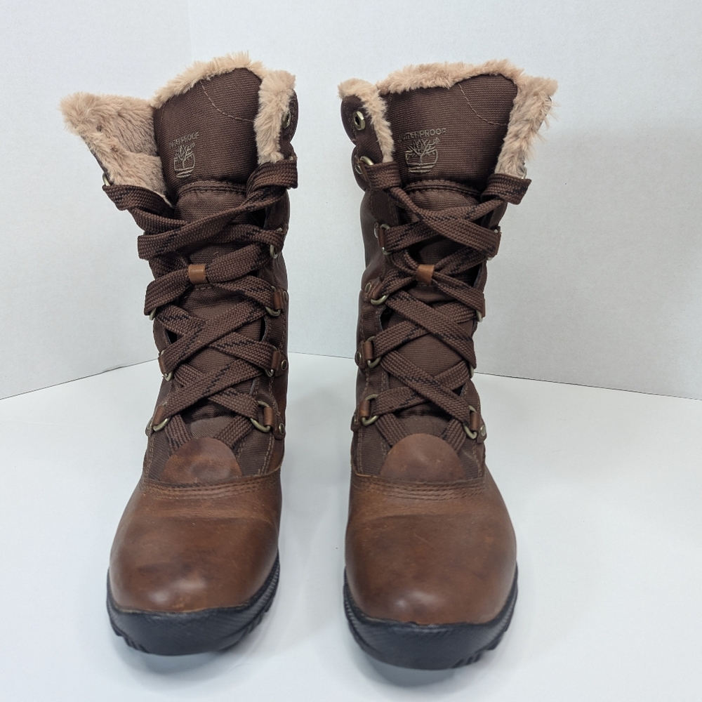 TIMBERLAND Mount Hope Insulated Waterproof Winter Boots Sz 8 - Picture 3 of 15